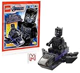 LEGO Marvel Avengers Super Heroes Minifigur - Black Panther with Jet (Limited Edition)