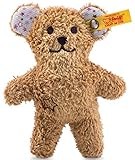 Steiff Mini Knister-Teddybär mit Rassel - 11 cm - Teddybär mit Rassel - Kuscheltier für Babys - weich & waschbar - braun (240669)