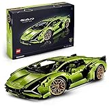 Lego Technic Lamborghini Sián FKP 37 Rennauto, Modellbausatz für Erwachsene, Geschenkidee zum Geburtstag für Männer oder Frauen, Sammlerstück zum Austellen als Home- oder Büro-Deko, Modellauto 42115