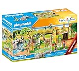 PLAYMOBIL Family Fun 71190 Mein großer Erlebnis-Zoo mit Spielzeugtieren, Spielzeug für Kinder ab 4 Jahren
