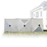 Unikka CrazyQic Pop-up Windschutz – Kompakte, Leichtgewichtige 3-teilige Windschutzwand (360 * 120cm), schnelles Aufstellen, Robustes 210D-Gewebe, ideal für Camping und Outdoor-Aktivitäten