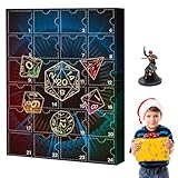 Dungeons Dragons Adventskalender 2024, D.N.D Adventskalender 2024, 24 Tage Weihnachten Countdown Adventskalender mit 24 Sammelfiguren, Spielzeugfiguren Geschenk für Kinder Erwachsene