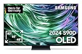 Samsung OLED 4K S90D 55 Zoll (138 cm), UHD Fernseher, TV mit NQ AI Gen2 Prozessor, OLED HDR+, 4K AI Bildverbesserung, Gaming Hub bis 144Hz, Dolby Atmos Sound, OTS Lite, Knox Security, Smart KI TV