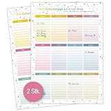 TOBJA Geburtstagskalender immerwährend - 2er Set in DIN A4 | Dots Bunt Design | Geburtstagskalender Jahresunabhängig (Dots Bunt)