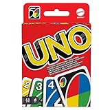 Mattel Games UNO Kartenspiel für die Famile, Perfekt als Kinderspiel, Reisespiel oder Spiel für Erwachsene, für 2-10 Spieler, ab 7 Jahren, W2087