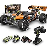 CROBOLL RLAARLO 1:10 Auto RC Brushless für Erwachsene, Maximalgeschwindigkeit 65+ km/h, Buggy 4X4 Offroad, Ferngesteuertes Rennauto RTR mit Öl gefüllten Stoßdämpfern