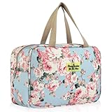Aucuu Volle Größe Kulturbeutel, Reise Kulturbeutel, Kosmetiktasche Damen, Reise Make-up Taschen Organizer, Groß Waschtasche Make up Tasche mit Griff für Zubehör, für Damen Herren