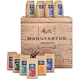 Melitta Manufaktur-Kaffee Adventskalender 2023, 24 verschiedene Spezialitäten-Kaffees, Kaffee-Bohnen, ungemahlen, Special-Edition, geröstet in Deutschland, 24 x 50g