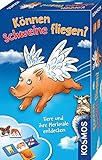 KOSMOS 699130 Können Schweine fliegen? Tierspiel, Kinderspiel für 2 bis 4 Personen ab 5 Jahren, Reisespiel