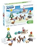 PLAYMOBIL JUNIOR | nachhaltiger Adventskalender für Kinder ab 1 Jahr | Schneeweihnacht | aus über 90% biobasiertem Kunststoff für sicheres Spielen | 70297