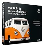 FRANZIS 55134 - VW Bulli T1 Adventskalender, Metall Modellbausatz im Maßstab 1:43, inkl. Soundmodul und 52-seitigem Begleitbuch