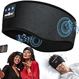 Schlafkopfhörer Bluetooth 5.4, Schlaf Stirnband Kopfhörer Sport-Kopfhörer Kopfhörer Schlafen Band mit Spielzeit 16+STD/HiFi Stereo Musik Geschenk für Seitenschläfer/Männer/Frauen/Vater/Mutter