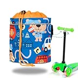 Knuffig Lenkertasche Kinder – Reflektierende Fahrradtasche für Laufrad & Kinderfahrrad – Fahrradkorb – Verstellbar durch Klettverschluss Kleinkinder