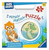 Ravensburger ministeps 4589 Plitsch-Platsch-Puzzle Lieblingstiere - Outdoor- & Badespielzeug, Spielzeug ab 1 Jahre, inklusive praktischer Netztasche