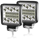 Rückfahrscheinwerfer Arbeitsscheinwerfer, Traktor 102W 12V-36V LED Arbeitsscheinwerfer 15000LM Zusatzscheinwerfer, für KFZ Bagger, Traktoren, Schlepper, Gabelstapler, ATV, Lkw, offroad SUV (4'X 4')