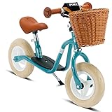 PUKY LR M Classic | sicheres, stylisches Laufrad | Lenker & Sattel höhenverstellbar | rutschfestes Trittbrett | für Kinder ab 2 Jahren | Pastellblau