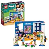 LEGO 41739 Friends Lianns Zimmer, Mini-Spielzeug zum Thema Kunst, kleines Geschenk zum Sammeln mit Mini-Puppen Liann, Autumn und Haustierfigur aus der Serie 2023