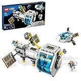 LEGO 60349 City Mond-Raumstation Weltraum-Spielzeug aus der NASA Serie für Kinder mit Astronauten-Minifiguren, Geschenk für Mädchen und Jungen ab 6 Jahre
