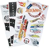 Hot Wheels Wandaufkleber – Offiziell lizenzierte Wandaufkleber für Kinderzimmer, Wiederverwendbare Spielzeugautobahn, Spielzimmer-Wandaufkleber, Dekorationen, Speedway-Straßen, Schlafzimmer-Dekor für