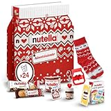 nutella Adventskalender 2024, eine Schokoladen-Adventskalender-Alternative mit 24 festlichen Leckereien und nutella Mini-Geschenken für Kinder und Erwachsene