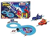 Carrera - 20063047 First I DC Batwheels Time for Action 2,4 Rennbahn-Set I Auto für Rennbahn | Rennbahnen und lizensierte Slotcars | bis zu 2 Spieler | Für Kinder ab 3 Jahren & Erwachsene
