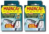 Set: 2 Packungen Behr gebundene Forellenhaken (16 Stück) Mono,extra lang Sbirolino 180cm Spirolino Hakengröße, 4, 6, 8 je nach Auswahl Sbirulino Haken + gratis Petri Heill! Aufkleber (Hakengröße 8)