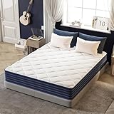 PurrJoys Matratze 140x200 H3 & H4 mit Oeko-TEX Zertifiziert, Höhe 25 cm 7 Zonen Taschenfederkernmatratze mit Memory Foam, Federkernmatratze mit weicher Oberfläche für Erwachsene