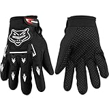 Frienda Kinder Winter Sport Handschuhe Power Sports Rennhandschuhe Reiten Motocross Handschuhe Schmutziges Fahrrad Handschuhe Winter Fahrrad Radhandschuhe für Wandern Kinder Outdoor Sport (Schwarz)