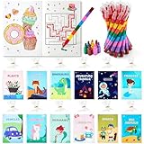 JOYIN Malbücher für Kinder, Partygeschenke, Mini-Malbuch mit Buntstiften für Kinder von 4–8 Jahren, Mini-Aktivitätsbücher, Geburtstagsgeschenke, Geburtstagsgeschenke, Klassenzimmer-Geschenke für