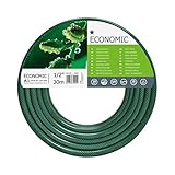 CELLFAST Gartenschlauch 3 Lagiger Wasserschlauch Aus Polyesterkreuzgewebe Für Garten Flexibler Bewässerungsschlauch UV Beständig Anti Algen 20 Bar 1 2 Zoll 30 Meter Economic, Grün