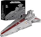 SHHFWU 21005 MOC Super Star Destroyer Modell, 6685 Teile Venator Sternenzerstörer Angriffskreuzer UCS Technik Raumkreuzer Bausteinspielzeug Kompatibel mit Republik-Angriffskreuzer der Venator-Klasse