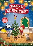 Wichtelzauber zum Weihnachtsfest - 24 Adventskalender-Geschichten zum Vorlesen: Extragroßes Pappbilderbuch mit herausnehmbarer Wichteltür und Dekoelementen ab 3 Jahren