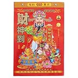 MAGICLULU Chinesischer Mondkalender, Täglich Abreißbar, 2026, Jahr Des Pferdes, Traditioneller Fengshui-kalender zum Aufhängen an Der Wand, Erinnerung an Glückverheißende Ereignisse für Partyzubehör