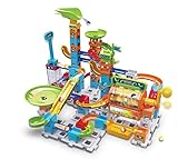 VTech Marble Rush - Super Action Set L100 E - Interaktives Kugelbahn-Set mit Licht und Sound, spannenden Bahnelementen, Aufbaumöglichkeiten und Wegführungen - Für Kinder von 4-12 Jahren