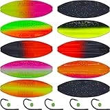 Paradox Fishing 5X 3,5g Durchlaufblinker Set I Wing Inline Spoon I Forellenköder zum Forellen Angeln Spoons Forelle (3,5g)