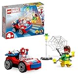 LEGO 10789 Marvel Spider-Mans Auto und Doc Ock Set, Spidey und Seine Super-Freunde, baubares Spielzeug für Jungen und Mädchen ab 4 Jahren, mit im Dunkeln leuchtenden Teilen