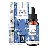 NATURTREU® Traumnacht Melatonin Tropfen 50ml - Alternative zu Melatonin Einschlafspray o. Melatonin Tabletten mit Baldrian, Passionsblume, Zitronenmelisse Einschlafhilfe Erwachsene bei Jetlag*