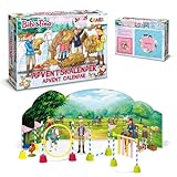 CRAZE Adventskalender Bibi und Tina Pferde Weihnachtskalender B&T für Mädchen Spielzeugkalender Kreative Inhalte, Tolle Überraschungen 24676