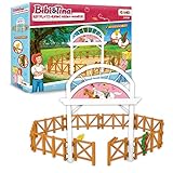 Craze Bibi und Tina Reitarena für Pferdefiguren Spielset Martinshof Pferdeset Pferde Mädchen Geschenk Spielwelt Bibi und Tina Spielzeug ab 3 Jahre Riding Arena 24058