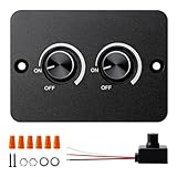 Dc 12v Dimmer Pwm Led Dimmschalter, Dimmer Für Led Lampen, Doppel Dimmschalter, Pwm Dimmschalter, Wohnmobil Boot Aluminium Druckknopf Für Wohnmobil Boat Trailer Truck Van Rv Beleuchtung Funktioniert
