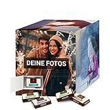 PhotoFancy - Würfel Adventskalender mit eigenen Fotos gestalten - Adventskalender Würfel mit Schokolade und Fotos personalisieren