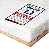 Newentor® Matratzen Topper 180x200cm H2 H3, Matratzentopper 180x200 Schlafsofa Bett Gelschaum, Mattress Topper 180x200 Boxspringbett Gel Bezug Kaltschaum 7CM Höhe Anti-Rutsch-Unterlagen für Matratzen
