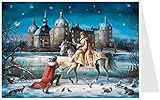 Postkarten-Adventskalender 'Moritzburg': Papier-Adventskalender