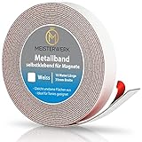 MEISTERWERK Metallband Selbstklebend für Tonies, Magnete & Tonie Tribüne | Magnetband mit Starkem Schaumstoffkleber | Magnetleiste