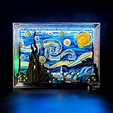 BRIKSMAX 21333 Led Licht für LEGO Gemalde Vincent van Gogh – Sternennacht - Compatible with Lego Ideas Bausteinen Modell - Ohne Lego Set