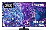 Samsung QLED 4K Q70D Fernseher 85 Zoll, AI Quantum Prozessor 4K, AI Upscaling, Tizen OS, Motion Xcelerator 120 Hz, Smart TV, KI TV, GQ85Q70DATXZG, Deutsches Modell