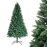 Künstlicher Tannenbaum 150 cm Grün – Realistischer Weihnachtsbaum, Unechte Christbaum Tanne für Weihnachtsdeko Innen & Außen