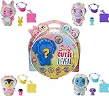 Barbie Cutie Reveal Tier-Farbtraum-Haustier und Zubehör mit 5 Überraschungen, einschließlich Mini-Haustier, Farbwechsel und Clip