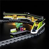 GEAMENT LED Licht-Set Kompatibel mit Lego Personen-Schnellzug (Express Passenger Train) - Beleuchtungsset für City 60337 Baumodell (Lego Set Nicht enthalten)