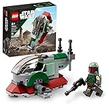 LEGO Star Wars Boba Fett's Starship Microfighter 75344 - Bauspielzeug Fahrzeug mit verstellbaren Flügeln und Flickshootern, Das Mandalorianer-Set für Kinder